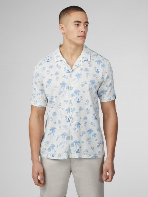 Camisas Ben Sherman Signature Resort Blancas | GC1208493