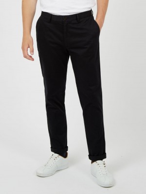 Pantalon Ben Sherman Signature Slim Stretch Chino Negras | RE8541672