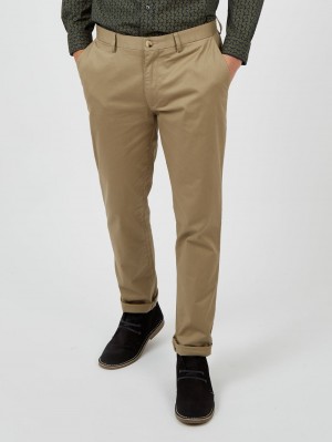 Pantalon Ben Sherman Signature Slim Stretch Chino Gris | JD5136409