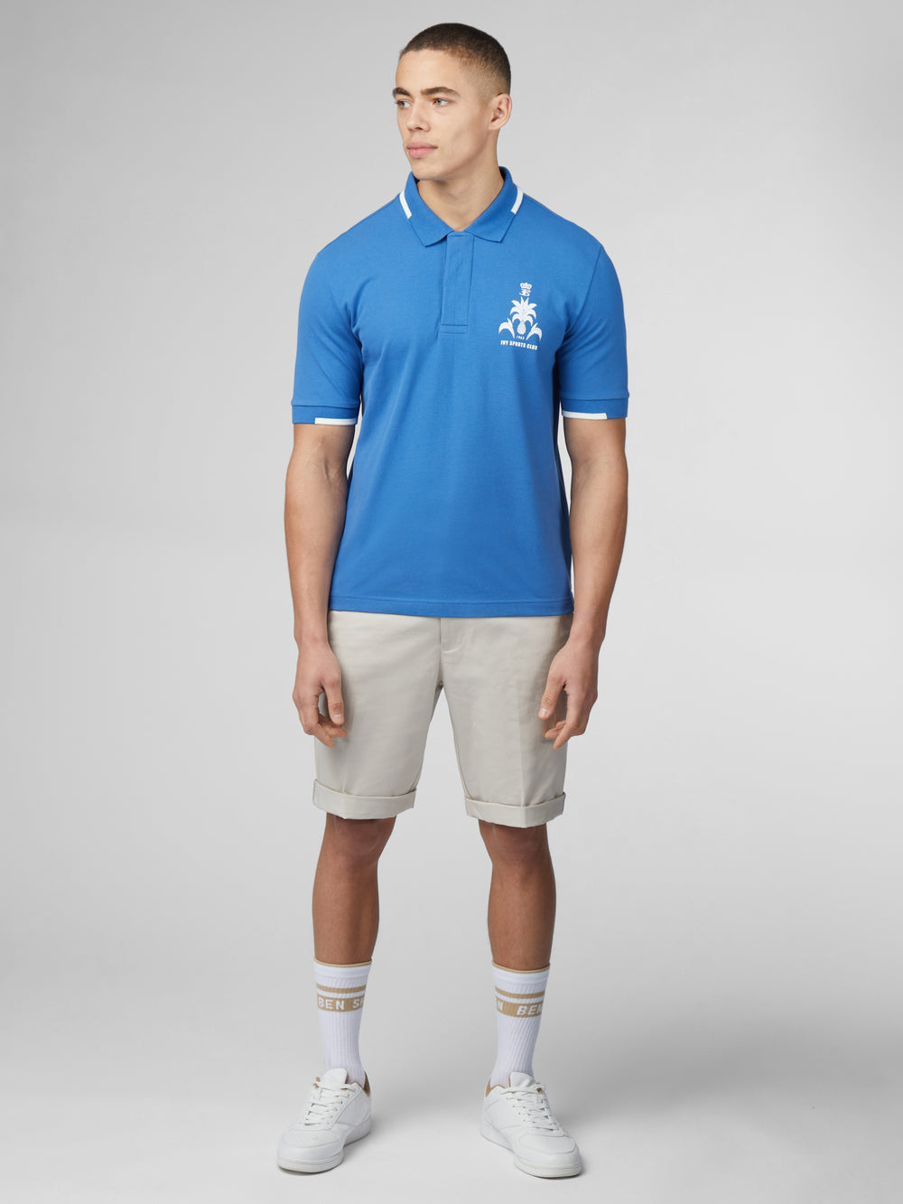 Camisa Polo Ben Sherman B by Ben Sherman Sports Club Embroidered Azules | UB6092418