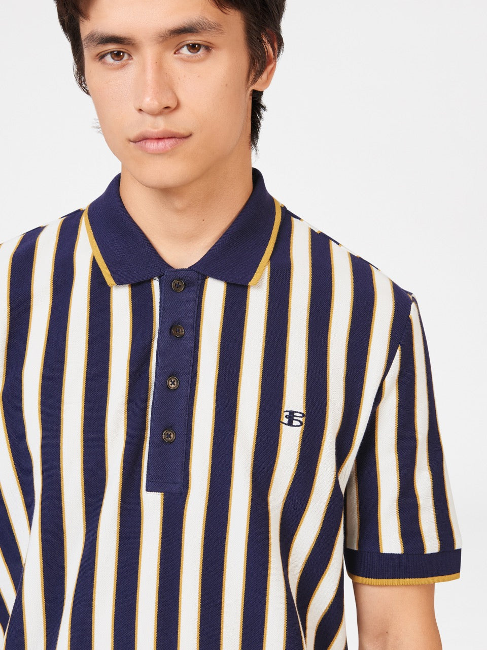 Camisa Polo Ben Sherman B by Ben Sherman Vertical Stripe Moradas | JE8692035