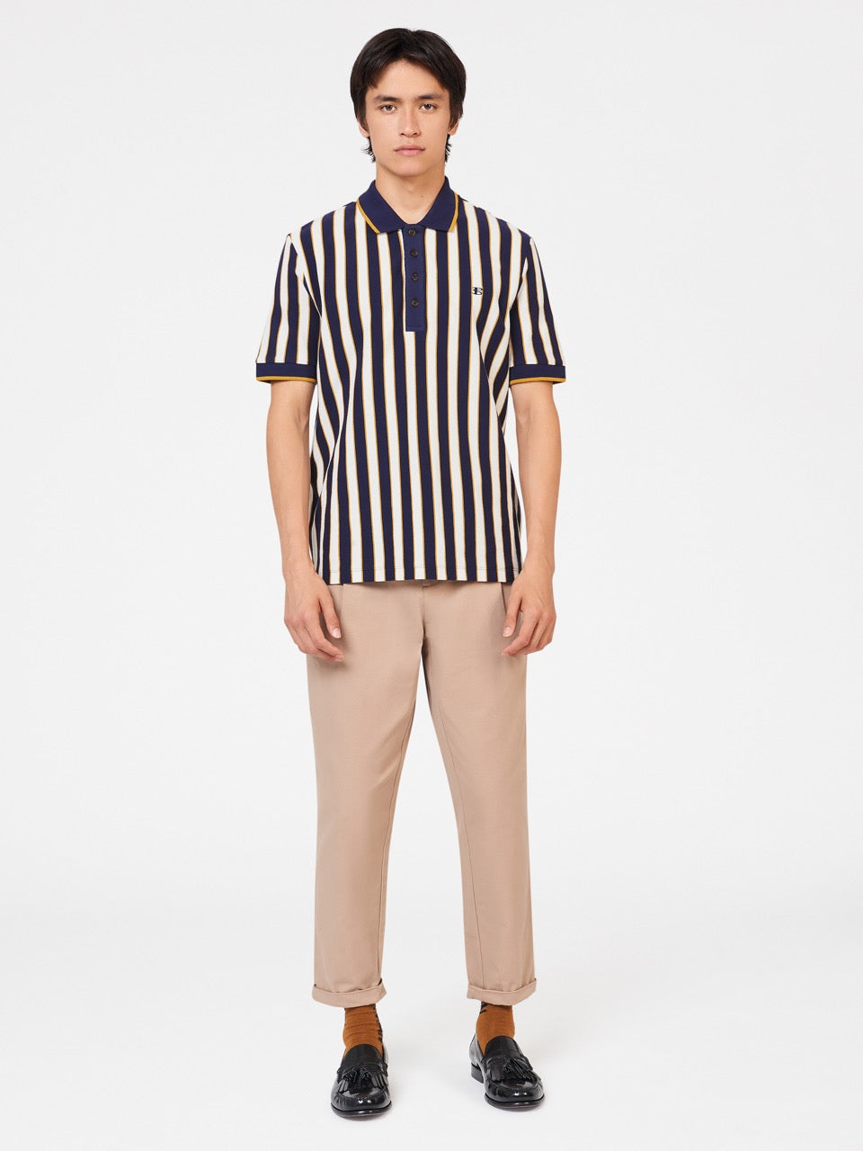 Camisa Polo Ben Sherman B by Ben Sherman Vertical Stripe Moradas | JE8692035