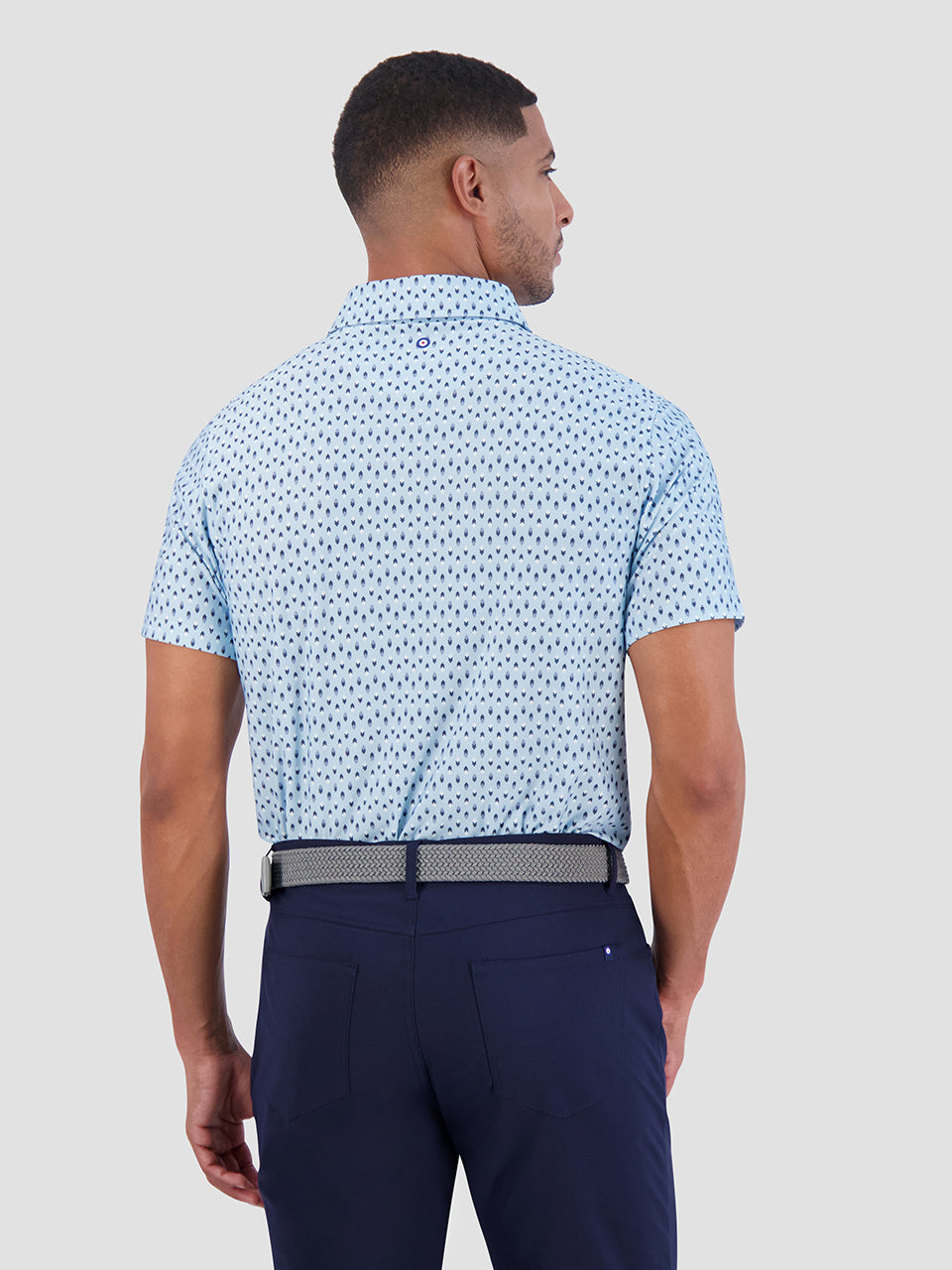 Camisa Polo Ben Sherman Chequerboard Geo Azules | YQ0428973