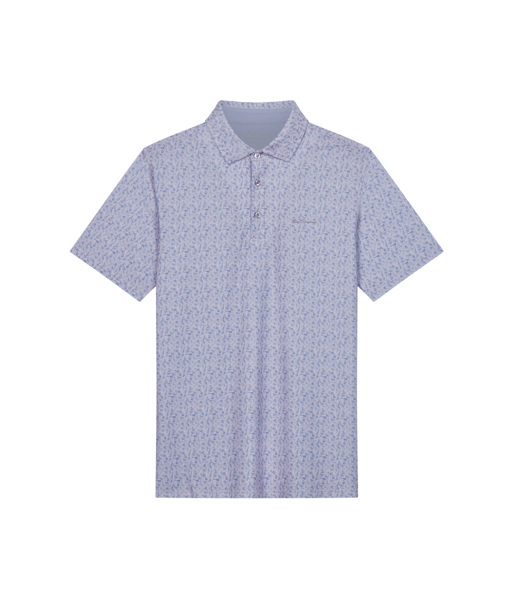 Camisa Polo Ben Sherman Mini Guitar Tech Jersey Sports Fit Moradas | NY0749231