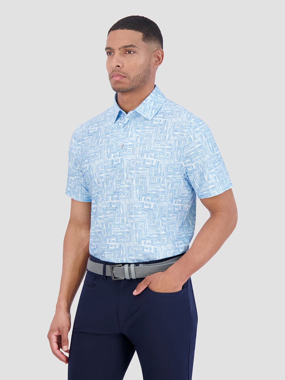 Camisa Polo Ben Sherman Radio Stack Tech Jersey Sports Fit Azules | RP0479863