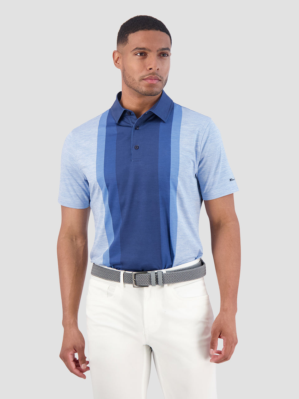 Camisa Polo Ben Sherman Vertical Stripes Azules | YF0831467