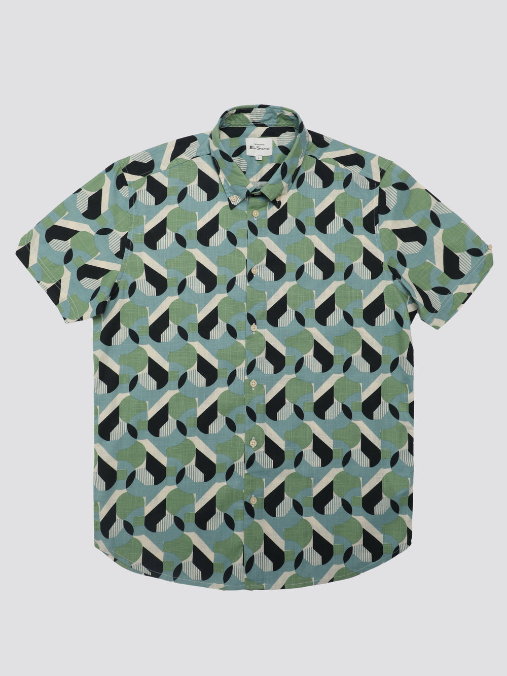 Camisas Ben Sherman Art Deco Verde | QV4390627