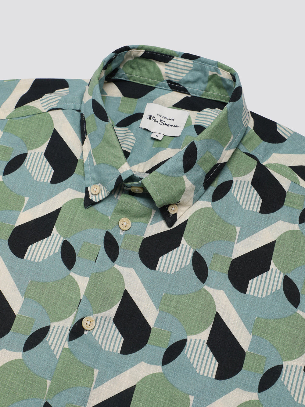 Camisas Ben Sherman Art Deco Verde | QV4390627