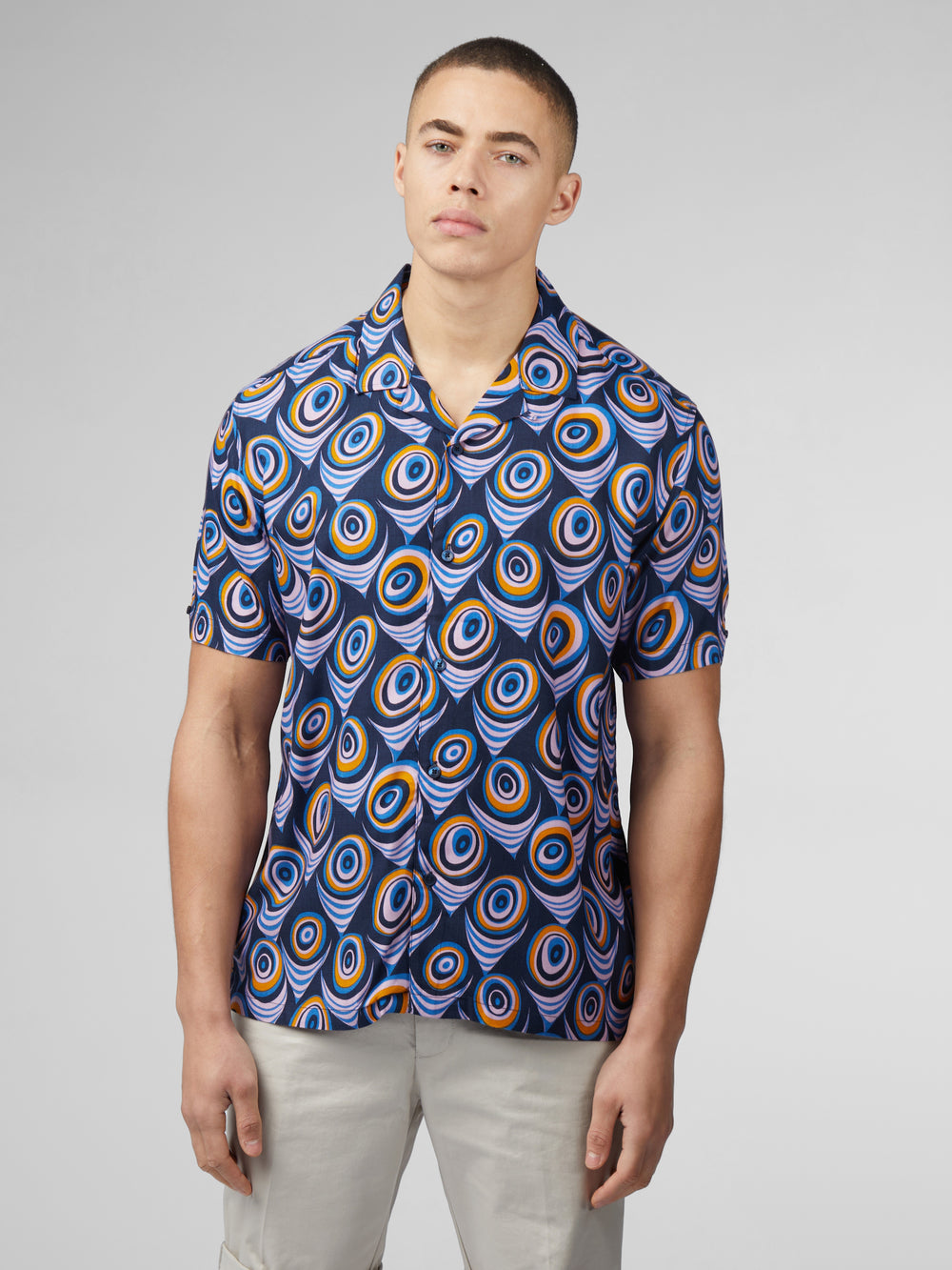 Camisas Ben Sherman B by Ben Sherman Psychedelic Print Moradas | NS9851740