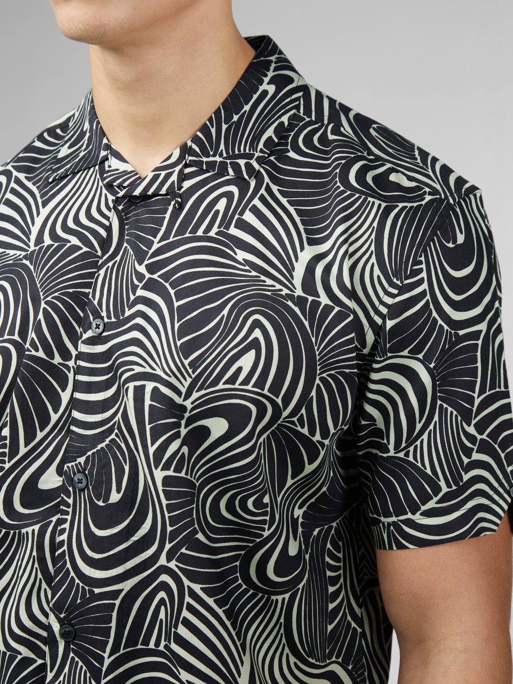 Camisas Ben Sherman B by Ben Sherman Psychedelic Swirl Print Verde Menta | DK8317650