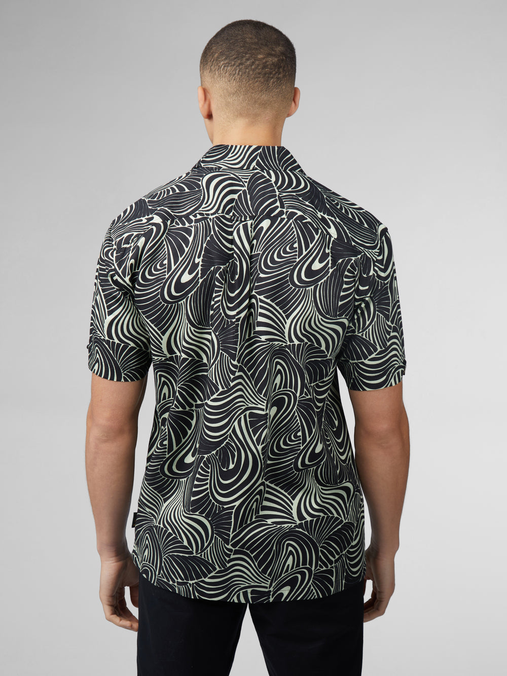 Camisas Ben Sherman B by Ben Sherman Psychedelic Swirl Print Verde Menta | ZJ0781964