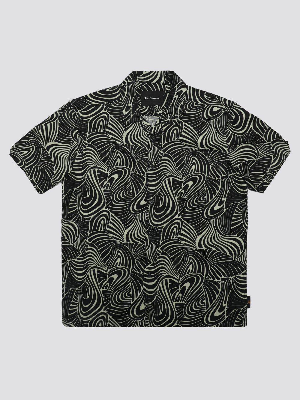 Camisas Ben Sherman B by Ben Sherman Psychedelic Swirl Print Verde Menta | ZJ0781964