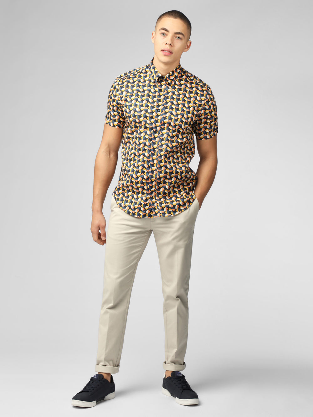 Camisas Ben Sherman Bahaus Geo Amarillo | RS6458309