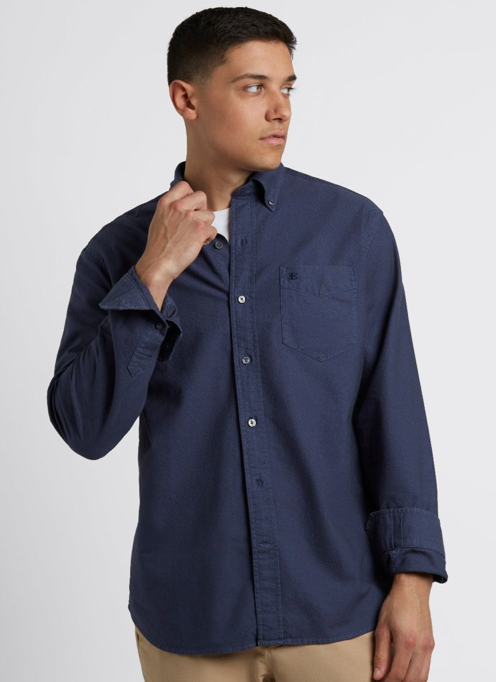 Camisas Ben Sherman Beatnik Oxford Garment Dye Indigo | AR5871320