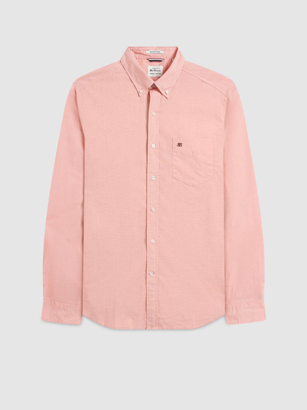 Camisas Ben Sherman Beatnik Wash Long-Sleeve Naranjas | WC0197385