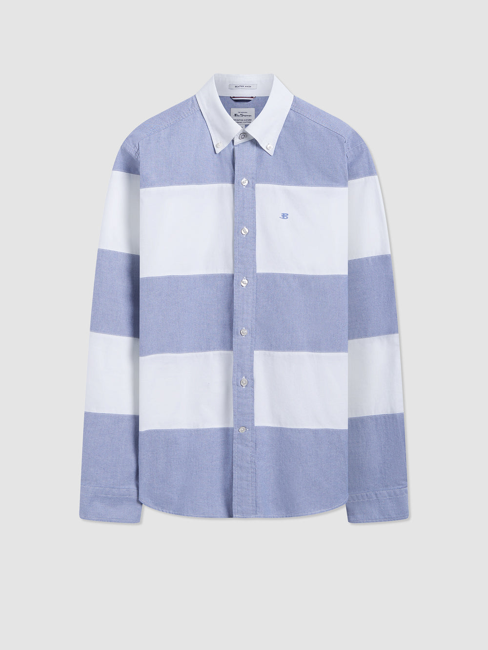 Camisas Ben Sherman Brighton Oxford Organic Garment Dye Rugby Azul Marino | SI0965734