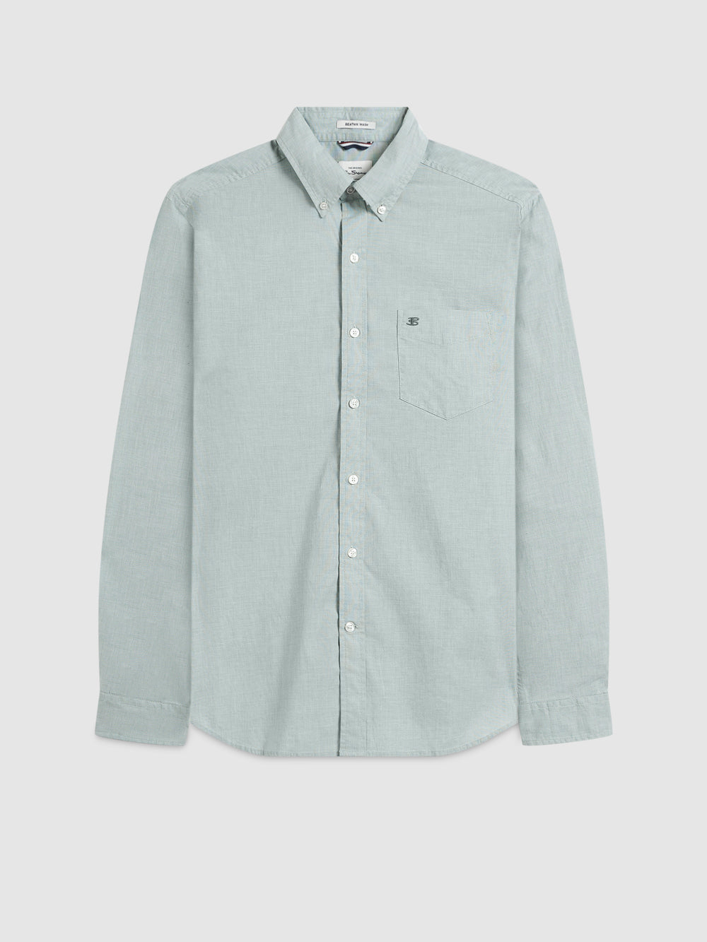 Camisas Ben Sherman Brighton Oxford Organic Green Verde | FJ5219038