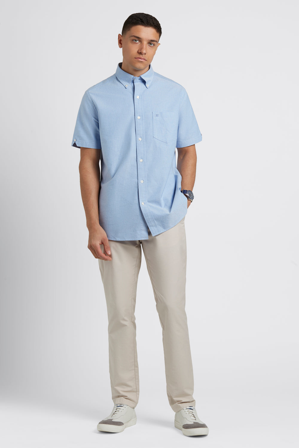 Camisas Ben Sherman Brighton Oxford Organic Azules | YX1830792