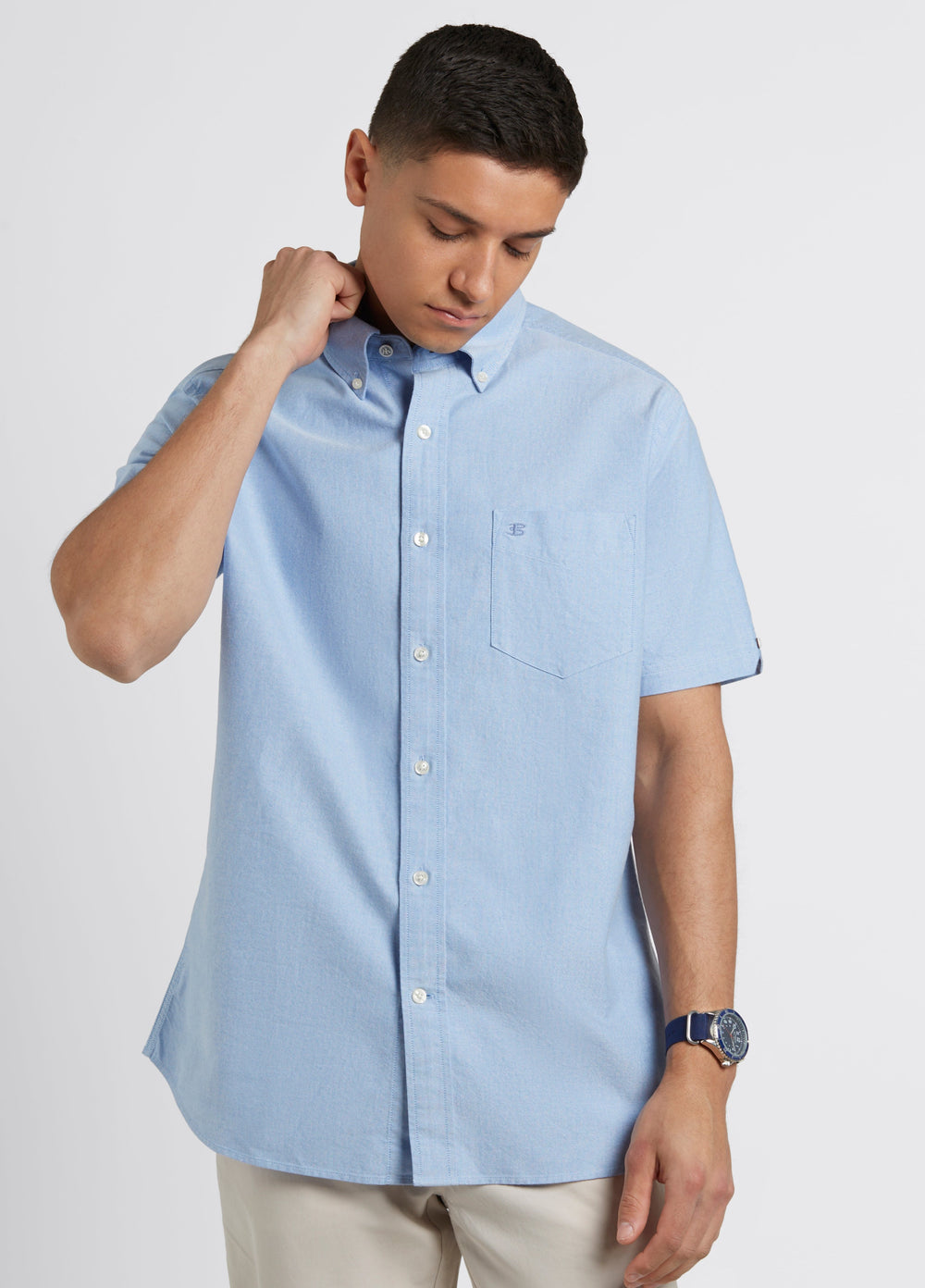 Camisas Ben Sherman Brighton Oxford Organic Azules | YX1830792