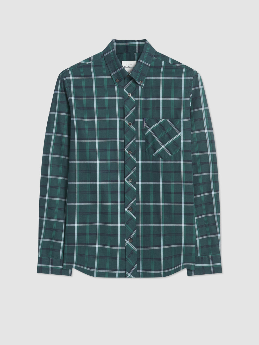 Camisas Ben Sherman Grid Check Verde | WH9217463