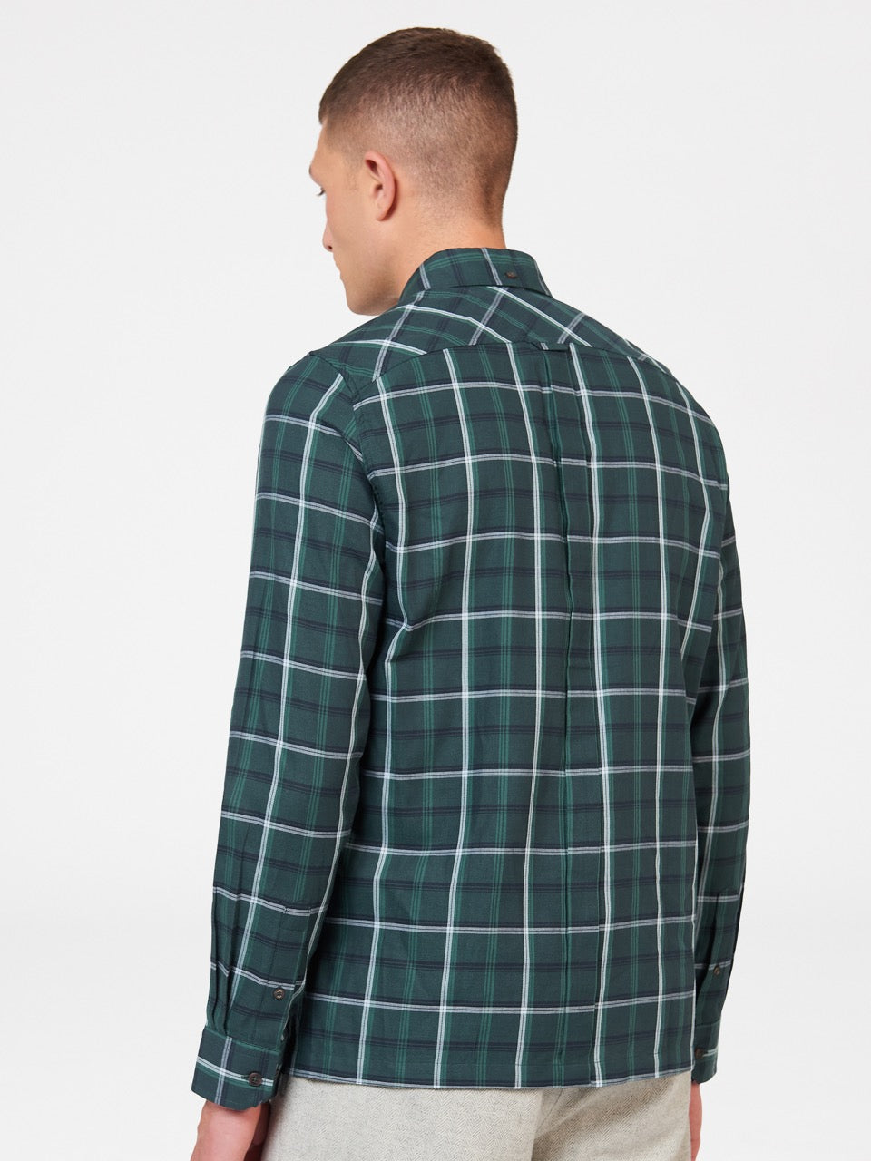 Camisas Ben Sherman Grid Check Verde | WH9217463