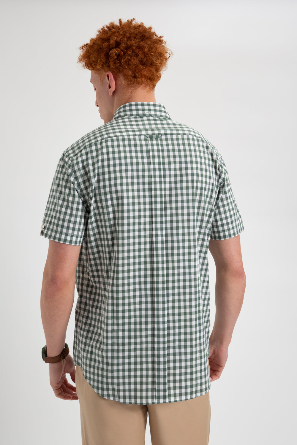 Camisas Ben Sherman House Poplin Gingham Verde Oliva | VJ1790523