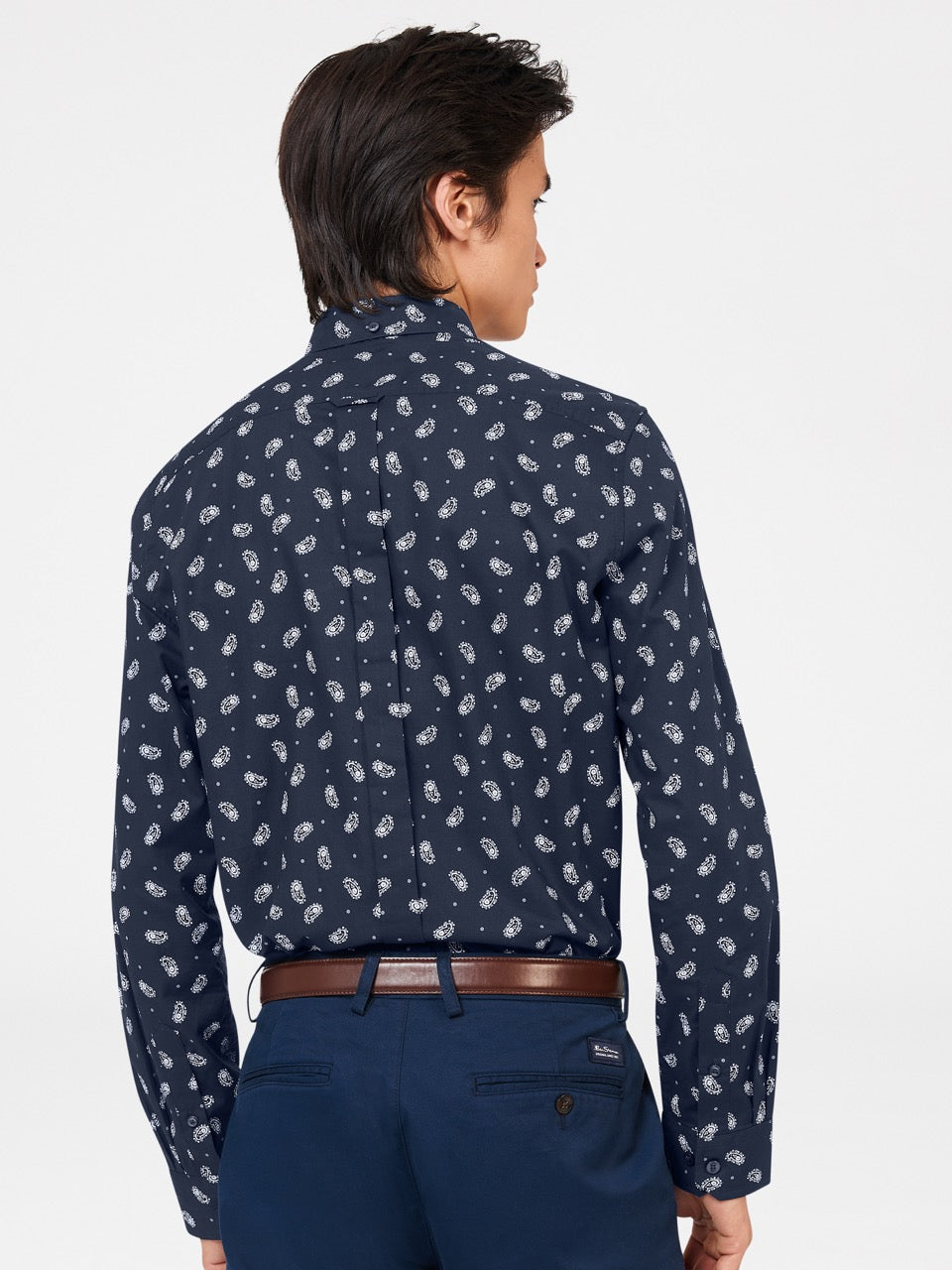 Camisas Ben Sherman Micro Paisley Azul Marino | NE8021376