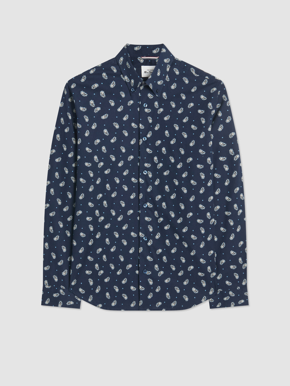 Camisas Ben Sherman Micro Paisley Azul Marino | NE8021376