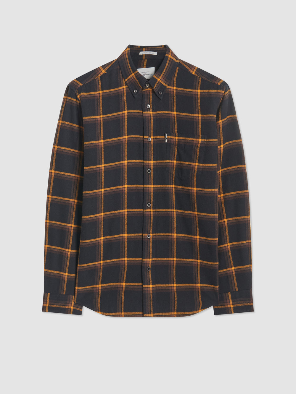 Camisas Ben Sherman Oversized Brushed Check Negras | BJ4926053