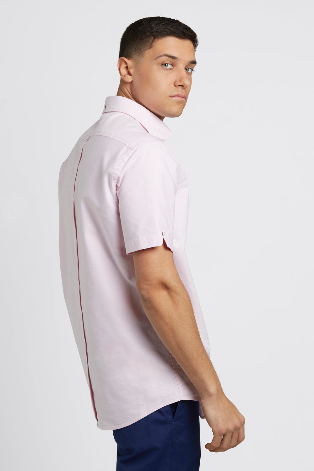 Camisas Ben Sherman Short Sleeve Brighton Oxford Organic Rosas | TG1276834