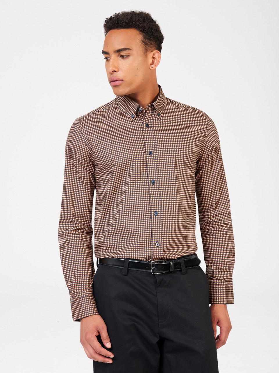 Camisas Ben Sherman Signature Chevron Naranjas | GS2749368