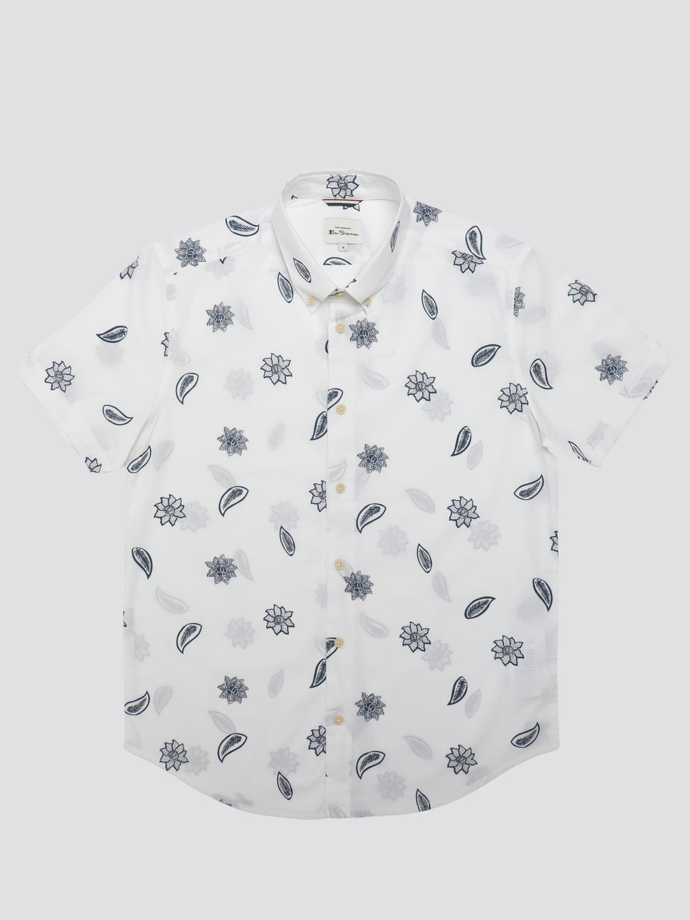 Camisas Ben Sherman Signature Floral Blancas | CQ0594763