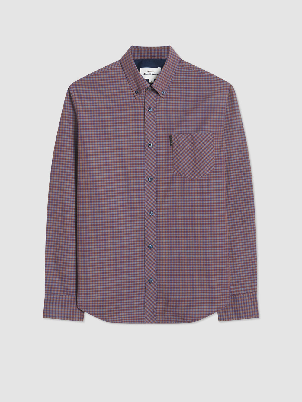 Camisas Ben Sherman Signature Gingham Long-Sleeve Moradas | KN1025738