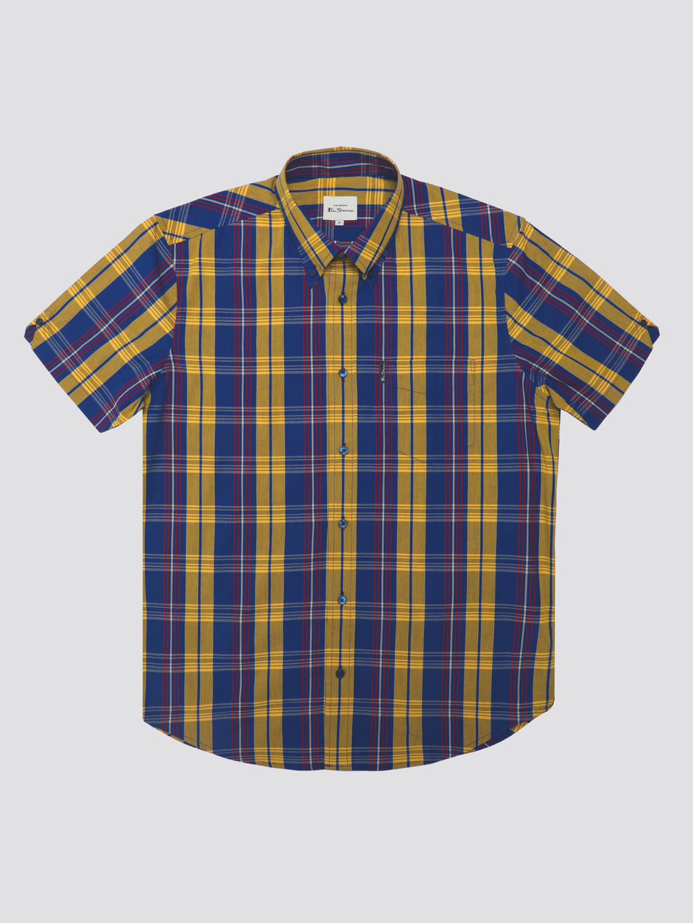 Camisas Ben Sherman Signature Irregular Check Azules | GN8026415