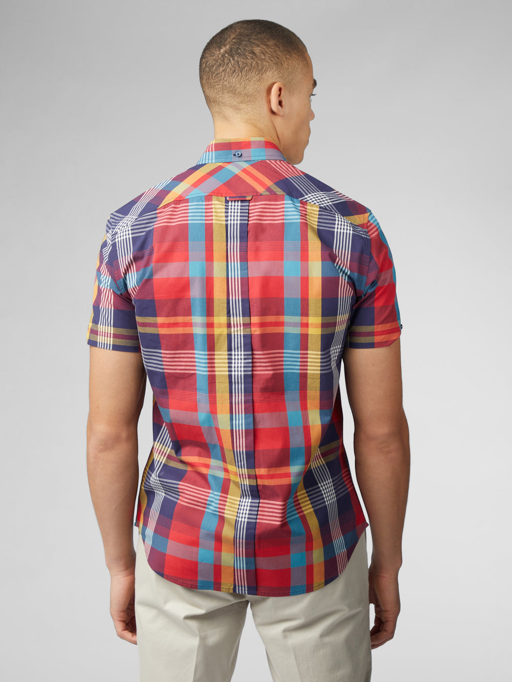 Camisas Ben Sherman Signature Large Madras Check Rojas | QI4153829