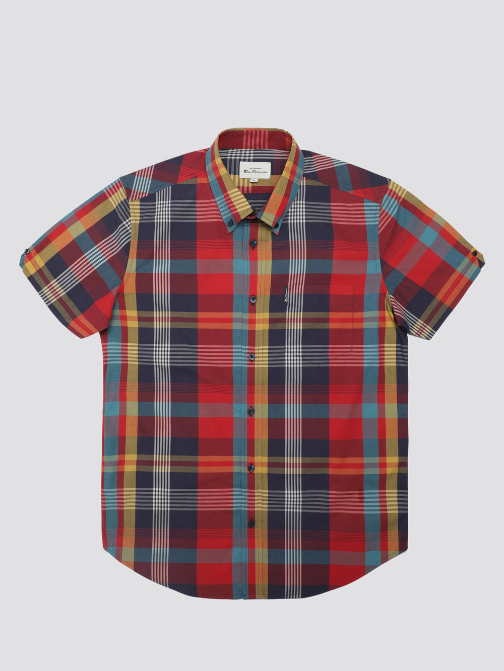 Camisas Ben Sherman Signature Large Madras Check Rojas | QI4153829