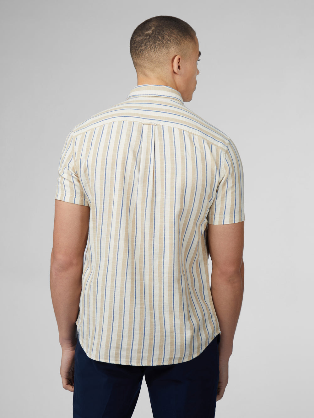 Camisas Ben Sherman Signature Mod Stripe Blancas | JT5764829