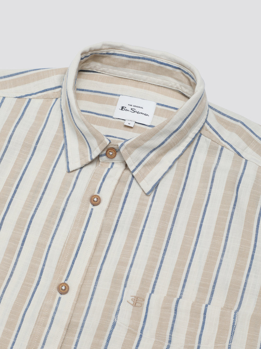 Camisas Ben Sherman Signature Mod Stripe Blancas | JT5764829