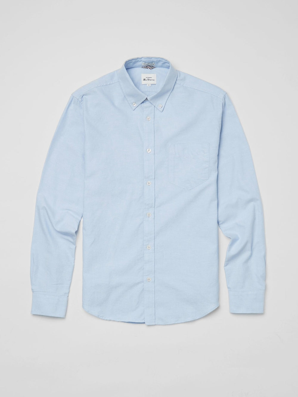 Camisas Ben Sherman Signature Organic Long-Sleeve Oxford Azules | ZF8430612