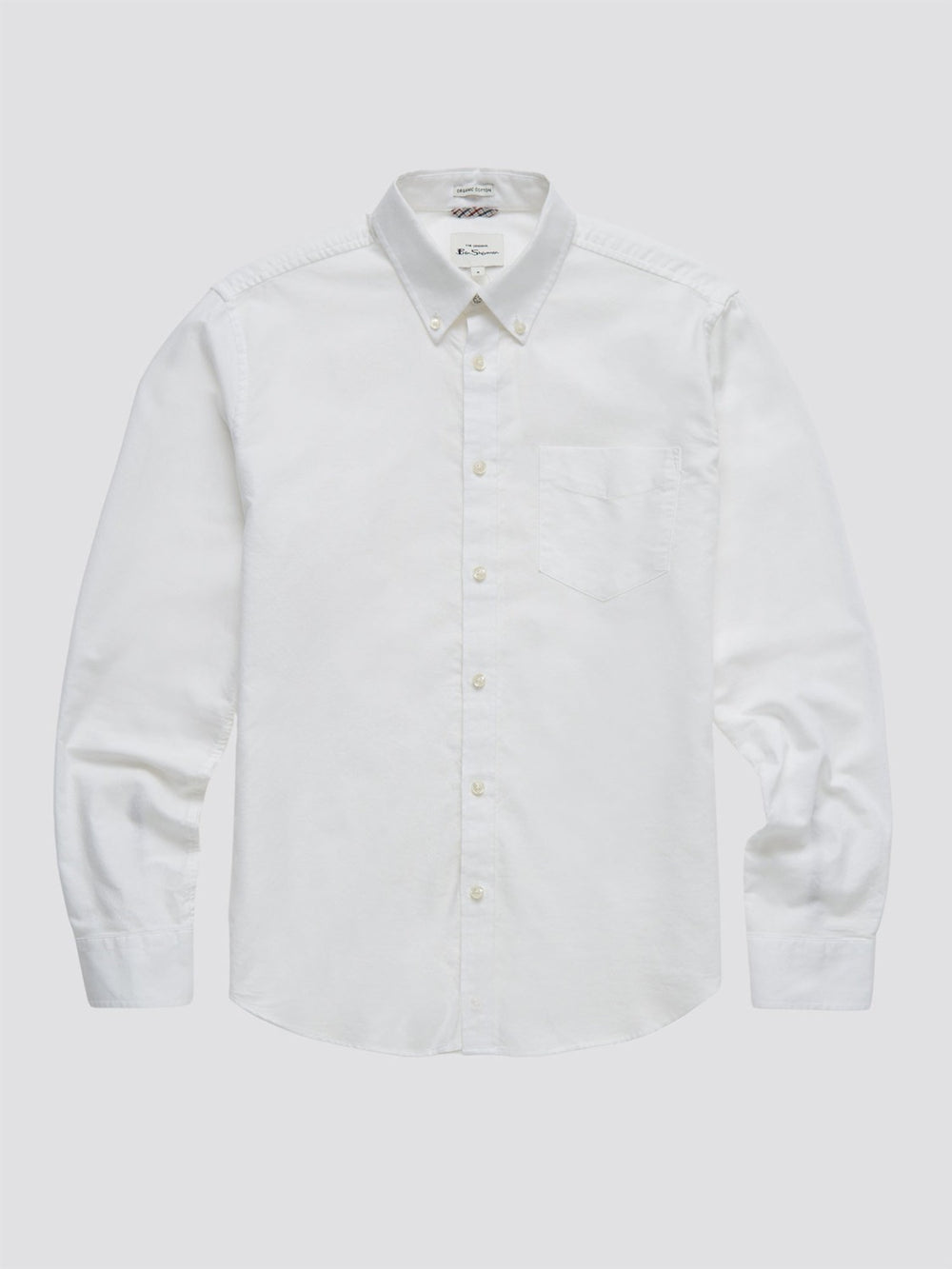 Camisas Ben Sherman Signature Organic Long-Sleeve Oxford Blancas | MF0213458