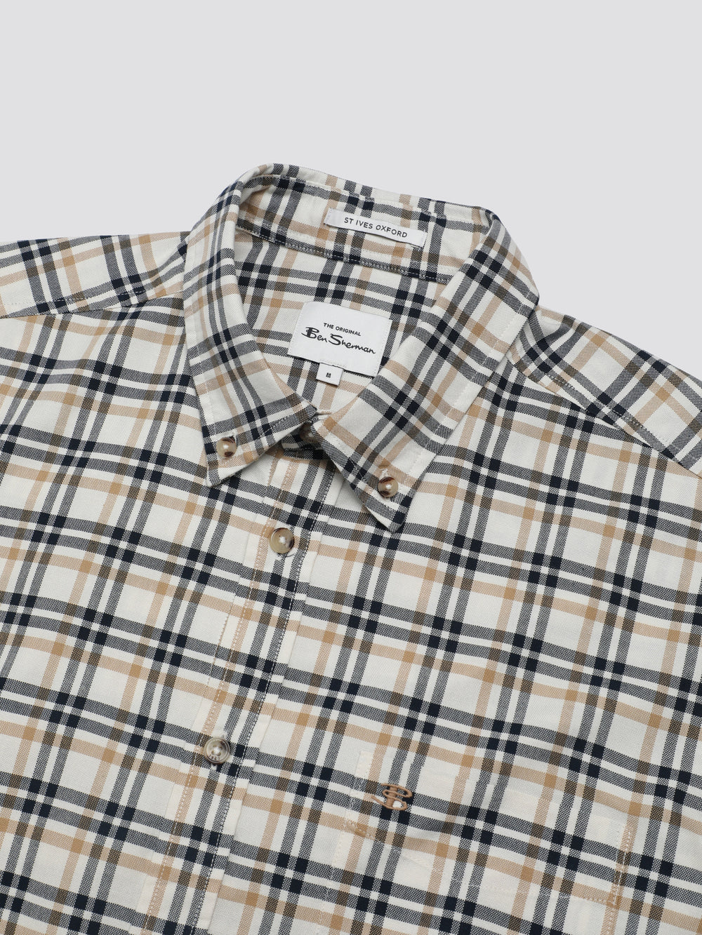 Camisas Ben Sherman Signature Oxford Check Blancas | MT8624350