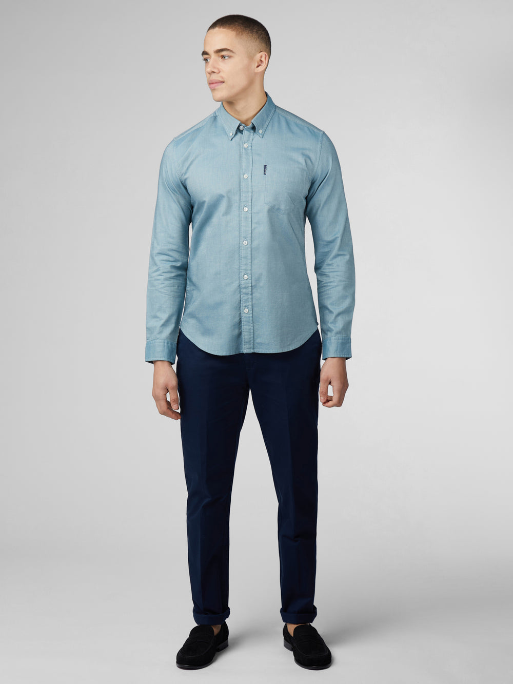 Camisas Ben Sherman Signature Oxford Turquesa | LT5129347