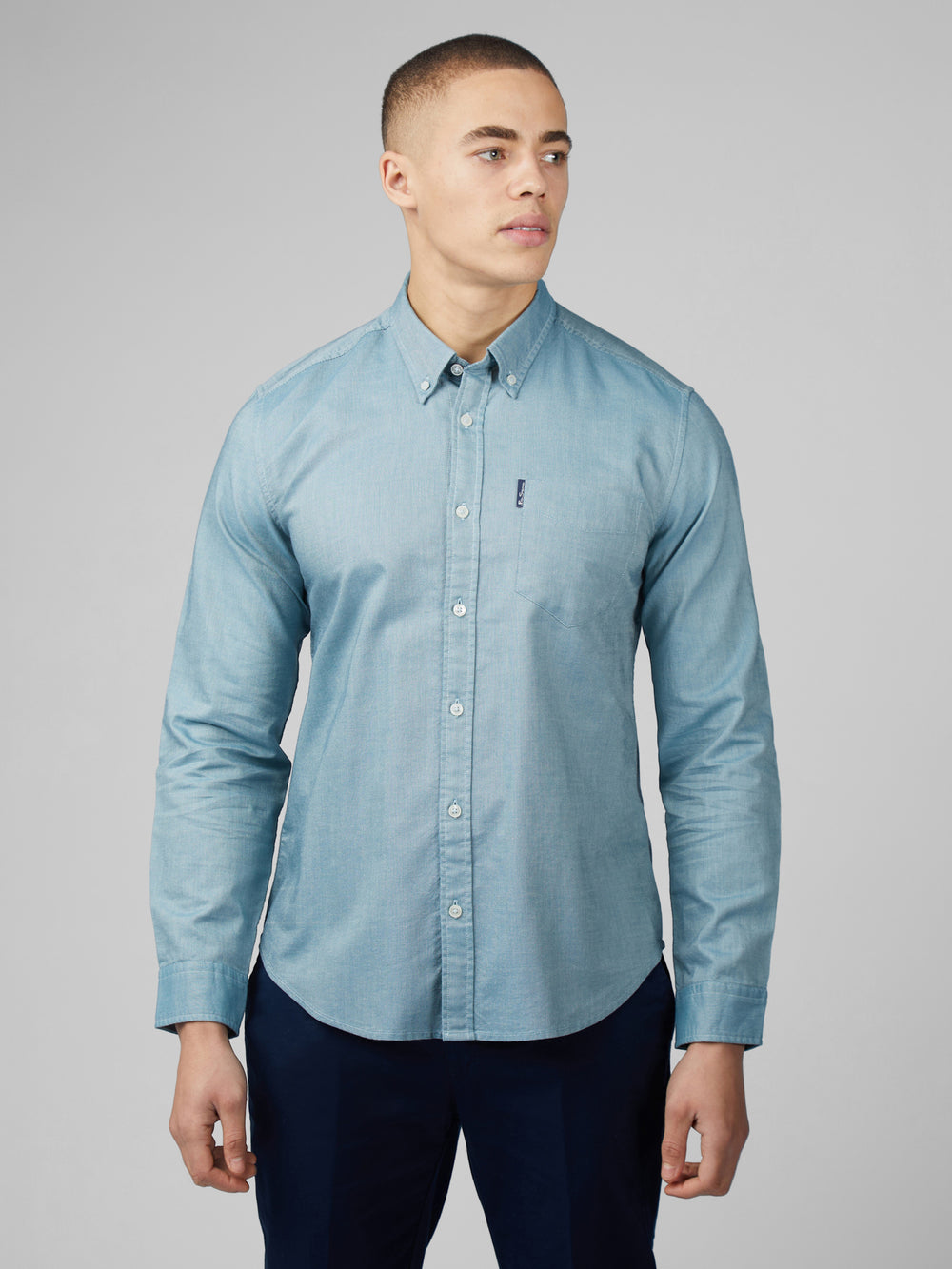 Camisas Ben Sherman Signature Oxford Turquesa | LT5129347