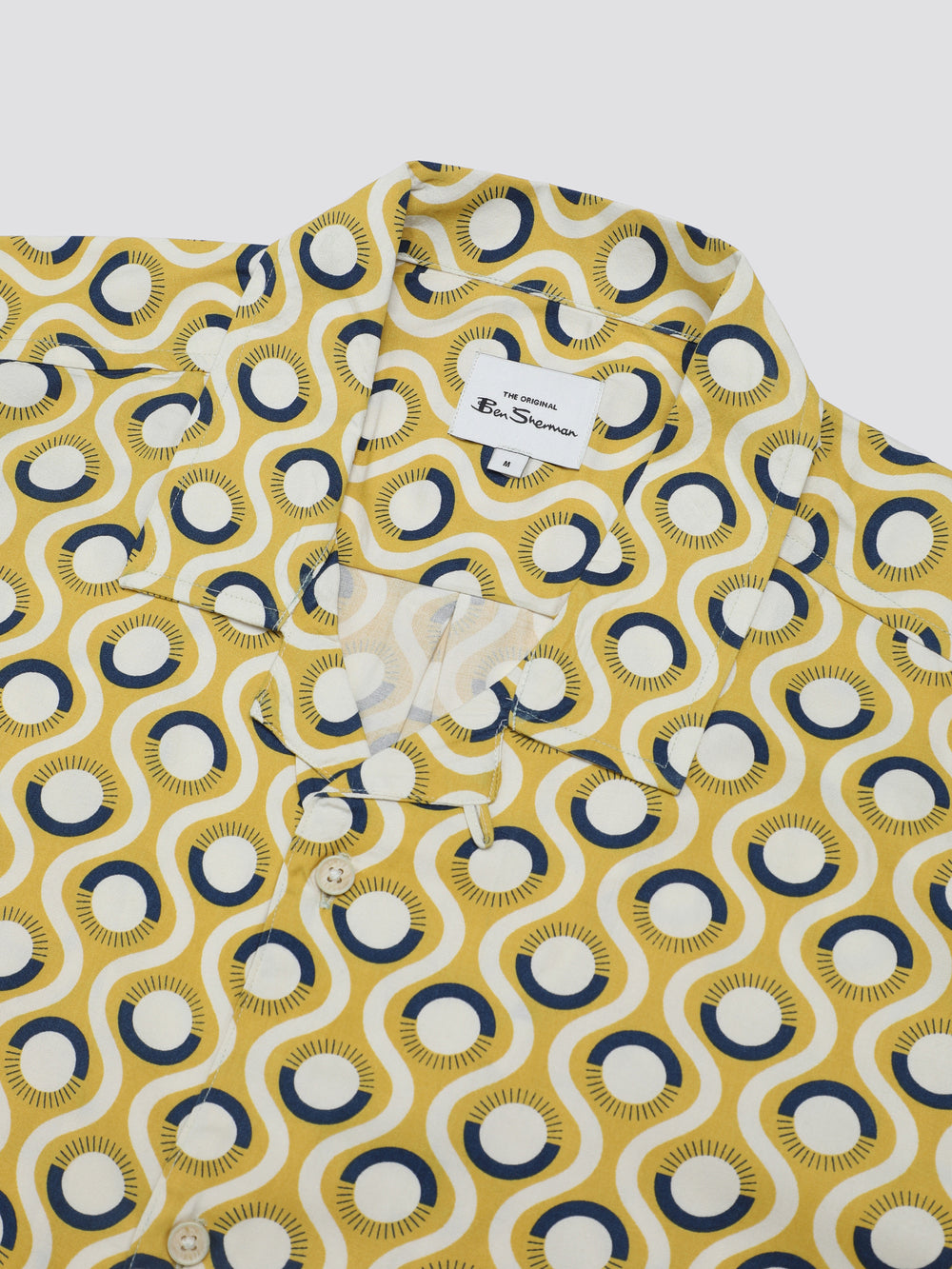 Camisas Ben Sherman Signature Retro Geo Amarillo | ZO1293046