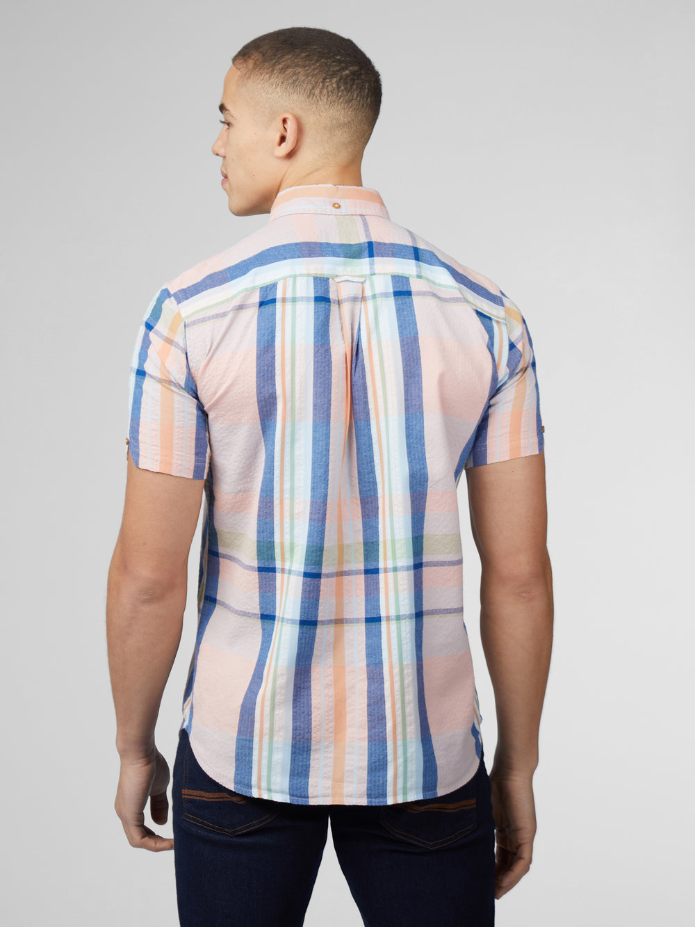 Camisas Ben Sherman Signature Seersucker Check Rosas | BT1483967