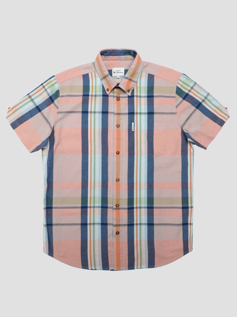 Camisas Ben Sherman Signature Seersucker Check Rosas | BT1483967