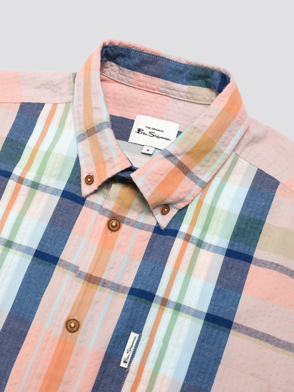 Camisas Ben Sherman Signature Seersucker Check Rosas | BT1483967