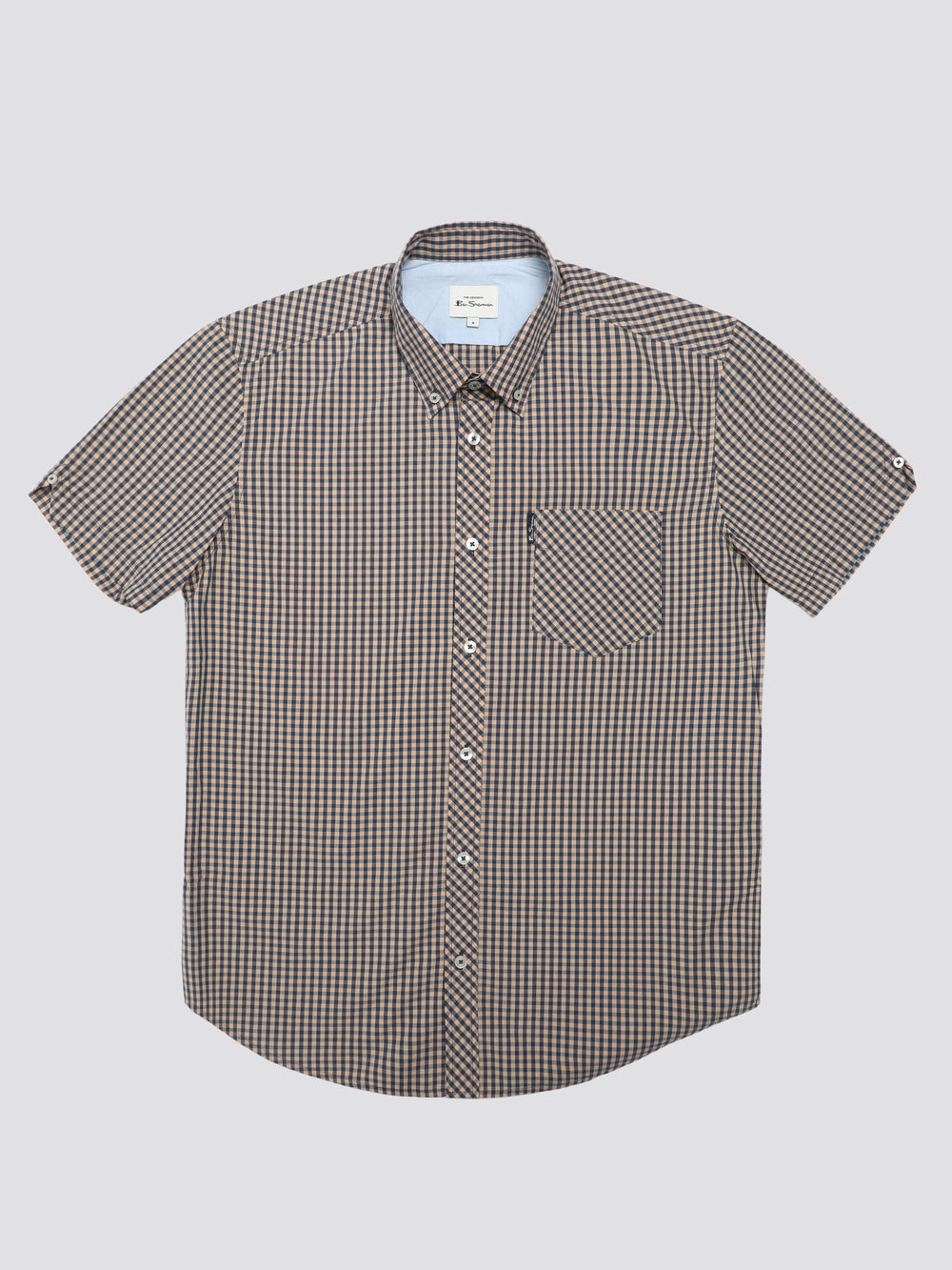 Camisas Ben Sherman Signature Short Sleeve Gingham Cobra Naranjas | BN5349086