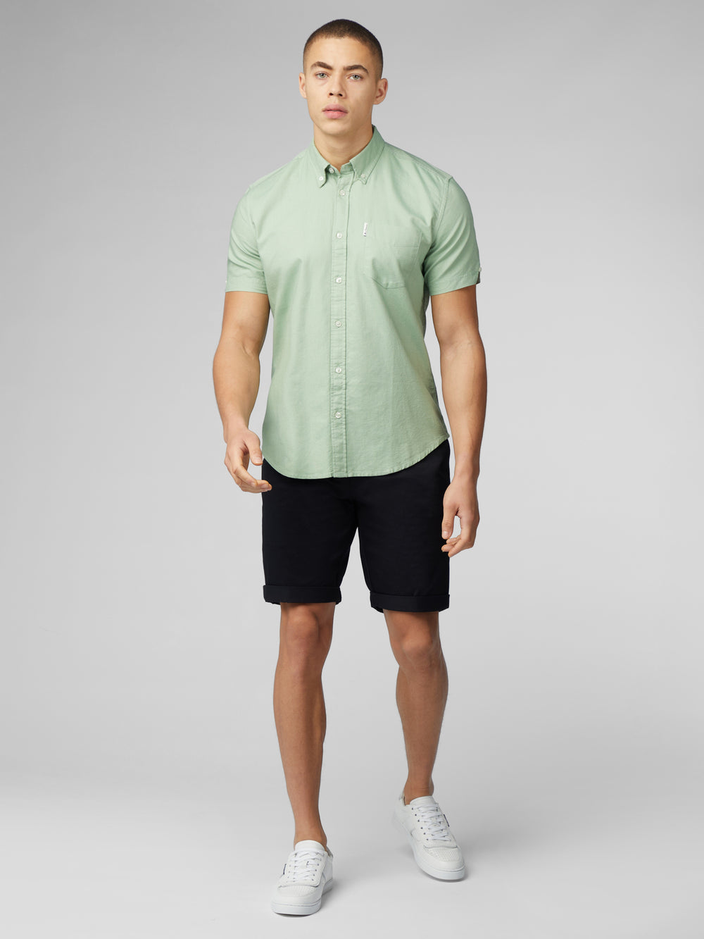 Camisas Ben Sherman Signature Short Sleeve Oxford Verde | YP2081946