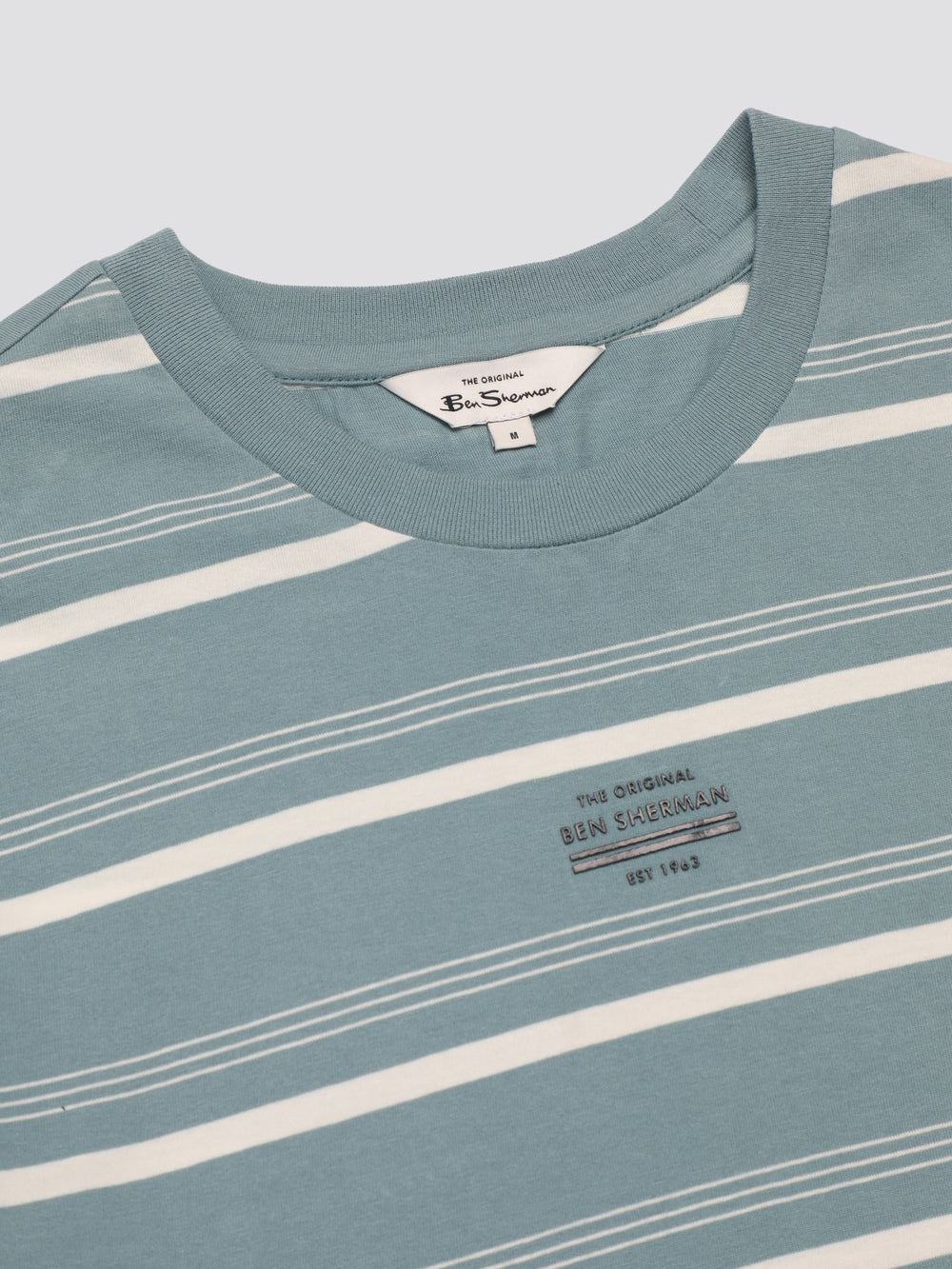 Camiseta Ben Sherman Fine Stripe Azules | BJ2014387